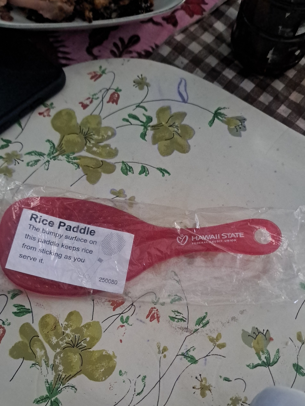 Red Rice Paddle - Non-Stick Serving Spoon - Picture 1 of 3
